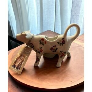 Pioneer Woman Posey Fall Flower Floral Cow Creamer with Tags